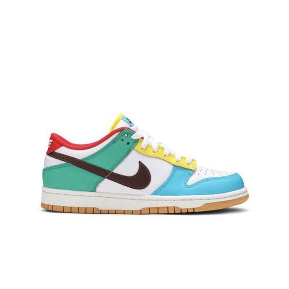Nike Dunk Low SE 'Free 99' (GS) White/LT Chocolate-Roma Green CZ2496-100 Size 7Y